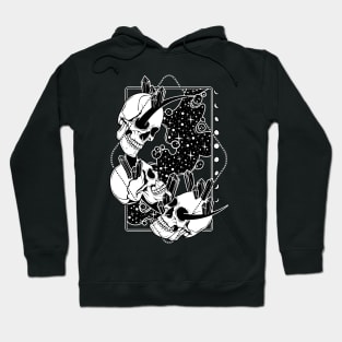 Moon skulls and crystals Hoodie